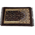 Modern High Quality Polyester 80X120cm Portable Soft Travel Folding Prayer Mat Thick